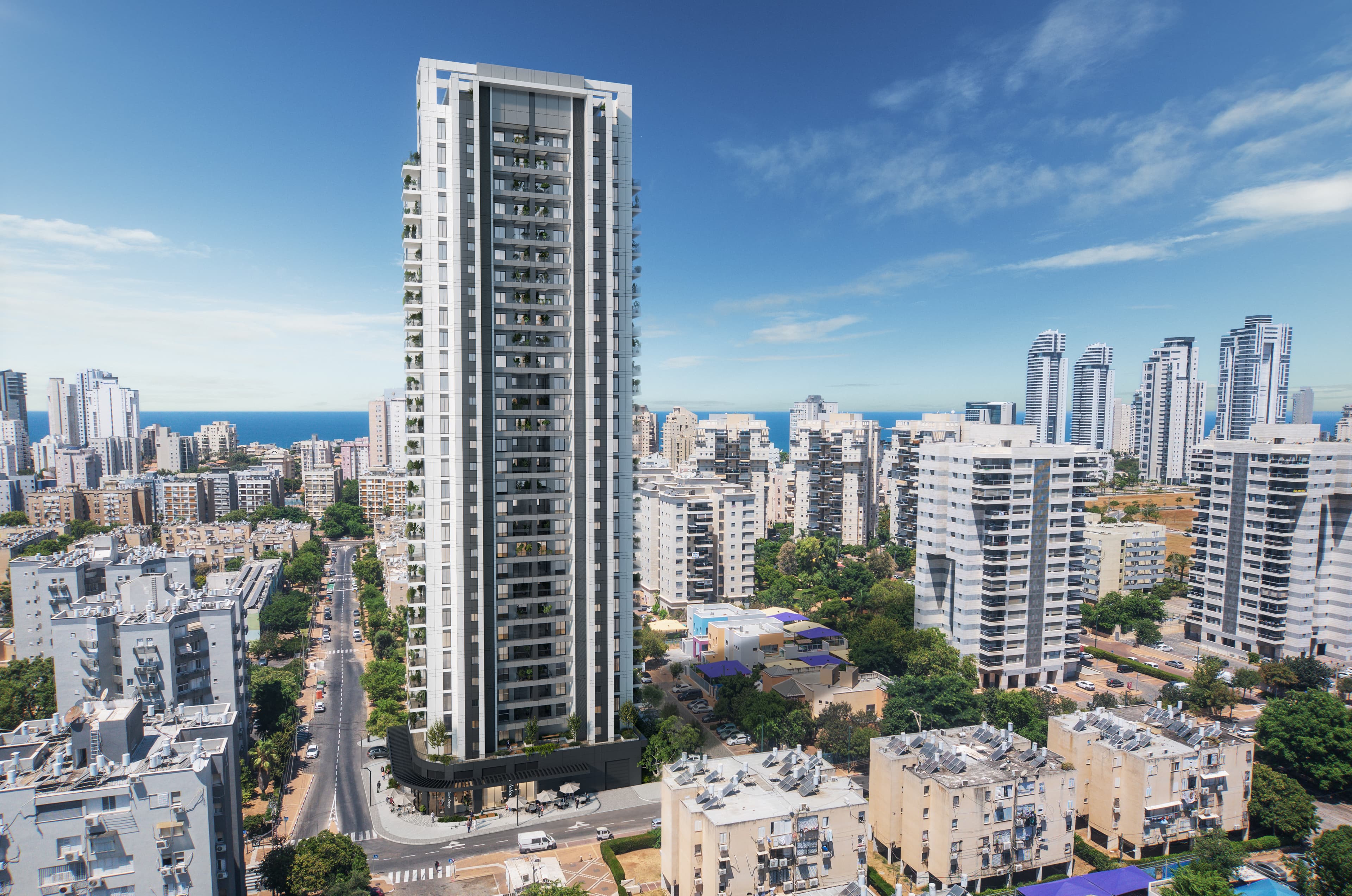 NewTown Netanya — חזית מסחרית